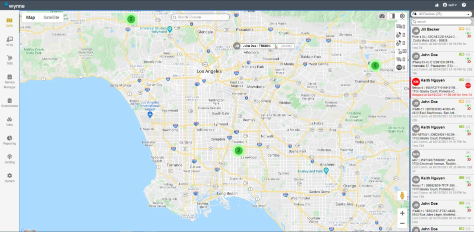 Logistics Solution GPS Map