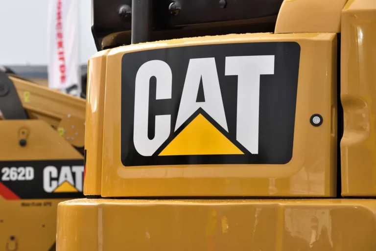 Caterpillar rental equipment managed by rental software in the yard