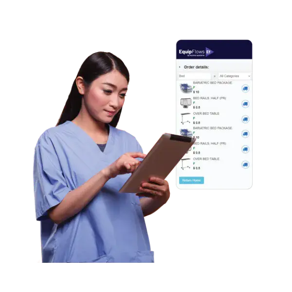 Hospice Software Used by Nurse