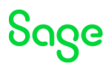 Sage bright green text logo