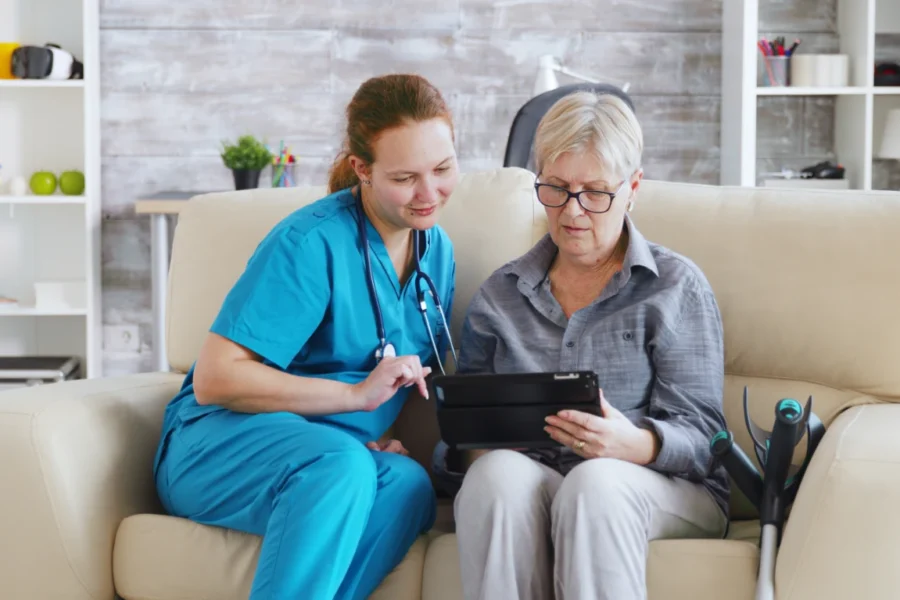 shift to home health nurse with patient ordering dme