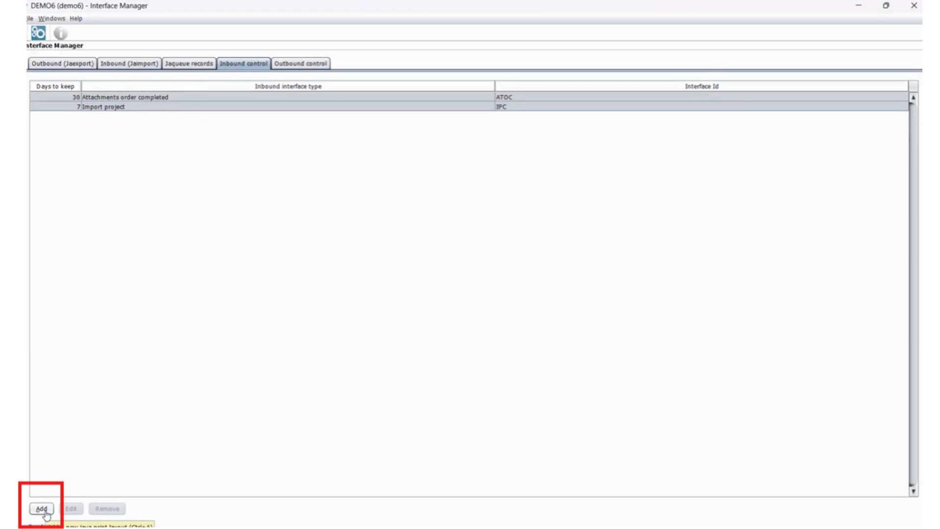 Interface Manager