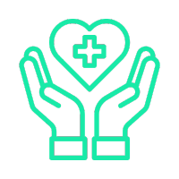 Healthcare and DME rental software icon showing HIPAA-compliant billing and inventory tracking