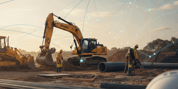 Construction Equipment on Job Site