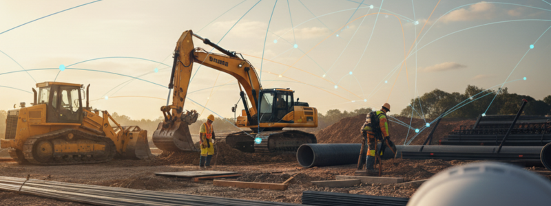 Construction Equipment on Job Site