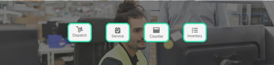 Wynne Hub name changes for tabs presented in front of an equipment rental employee using RentalMan Wynne Hub