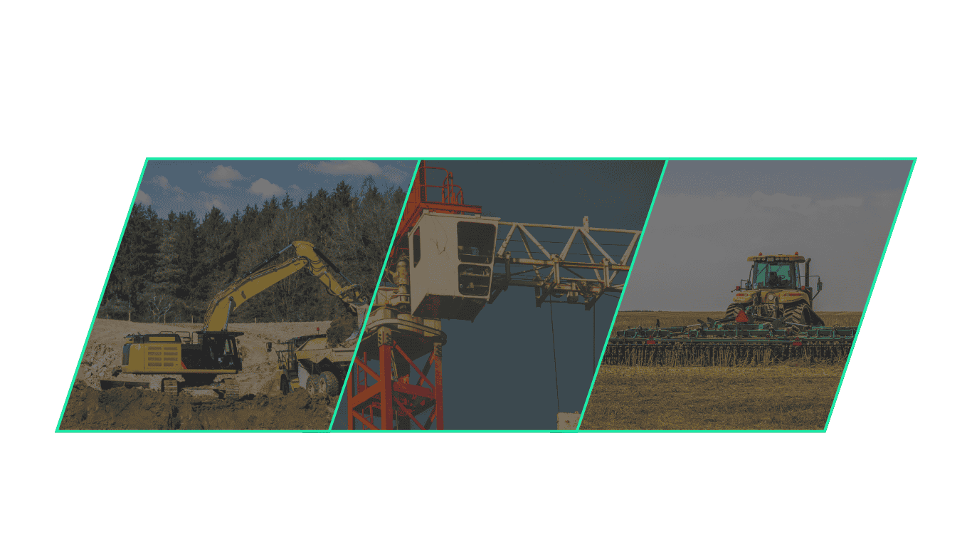 equipment representing the different industries that the rental equipment inventory management software RentalMan helps