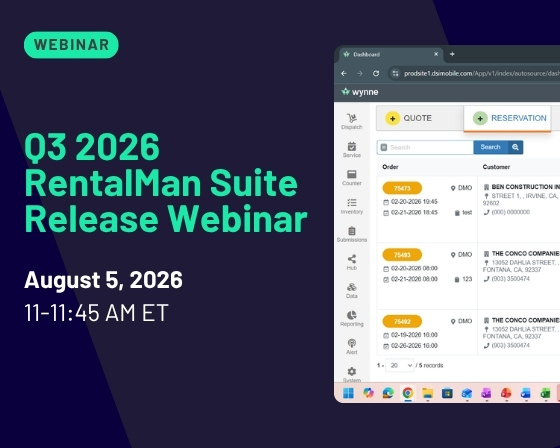Q3 2026 RentalMan Suite Release Webinar Banner
